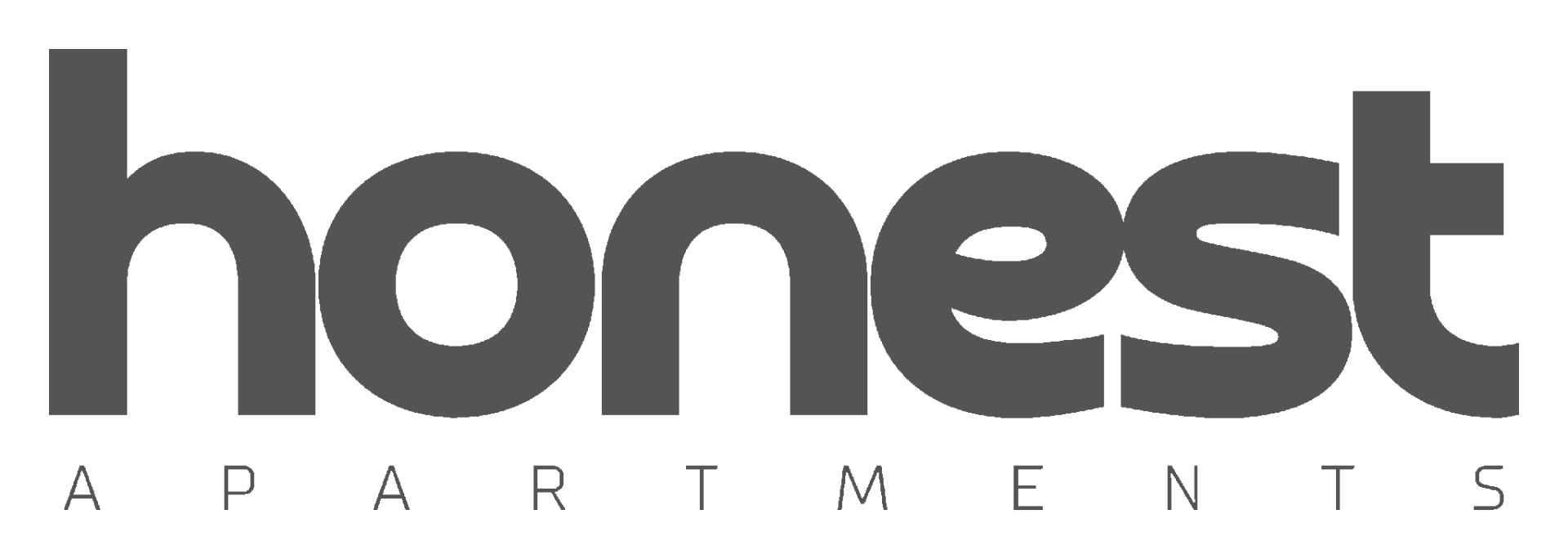Honest apartments logo grey transparent