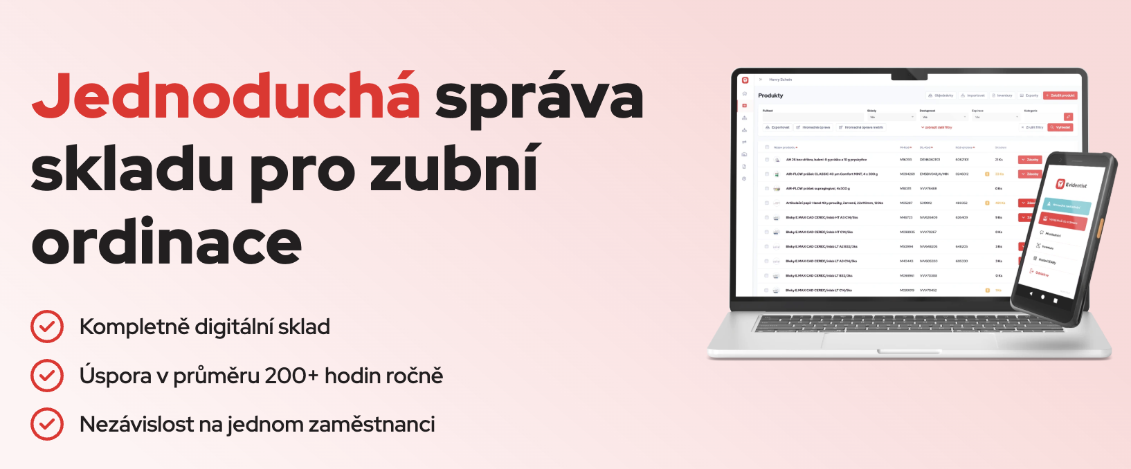 Evidentist - aplikace pro zubí ordinace