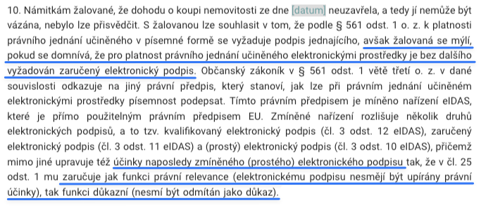 Rozsudek prostý elektronický podpis platí